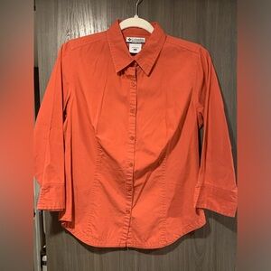 Womens Columbia Sportswear Collared Long Sleeve Button Up Size M